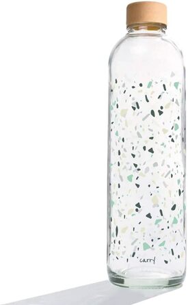 Скляна пляшка для води Carrybottles 1 л, спортивна, BPA-free, герметична, для газованої води, екологічна, без пластику, вироблено в Німеччині