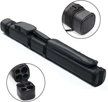 Кейс для більярдних київ F Fityle: переносна сумка-органайзер на 2 кийки, 1/2 снукер, з відділенням для аксесуарів