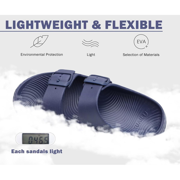 Жіночі сандалії KuaiLu для відновлення, спортивні слайдери з підтримкою склепіння стопи, ортопедичні, проти плоскостопості, для літа, синій, 41 EU