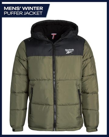 Куртка чоловіча Reebok Rbk Heavy Puffr V2 Olive/Leaf It to Me (синтетичний пух)
