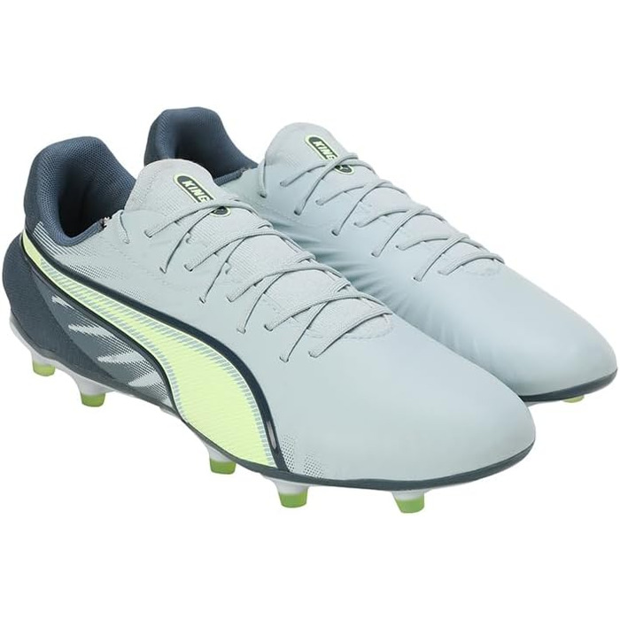Футбольне взуття PUMA King Match Fg/Ag (41 EU) – унісекс, кольори: Frosted Dew, Fizzy Apple, Gray Skies