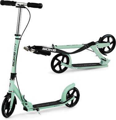 Міський самокат SOKE Cityroller, зелений, для дорослих та дітей