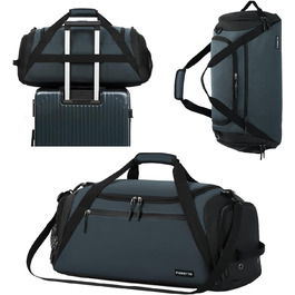 Спортивна сумка FIORETTO 35L з відділенням для взуття та мокрих речей, водонепроникна, для тренувань, спортзалу, подорожей, плавання, сауни, футболу (зелена)