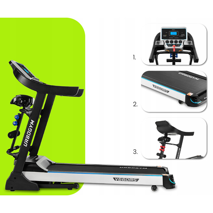 Електрична бігова доріжка Urboggym V660MS (до 140 кг)