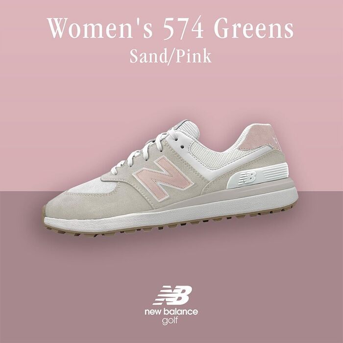 Жіноче golf-взуття New Balance 574 Greens V2 (38 EU, Рожевий)