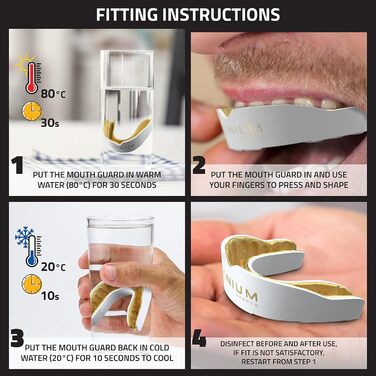 Захисний капу для спорту Titanium Sports Premium - Slim Fit з чохлом. Захист для боксу, MMA, джудо, карате, регбі, хокею, футболу. Підходить для дітей (<11) та дорослих (+12). Золотистий колір.