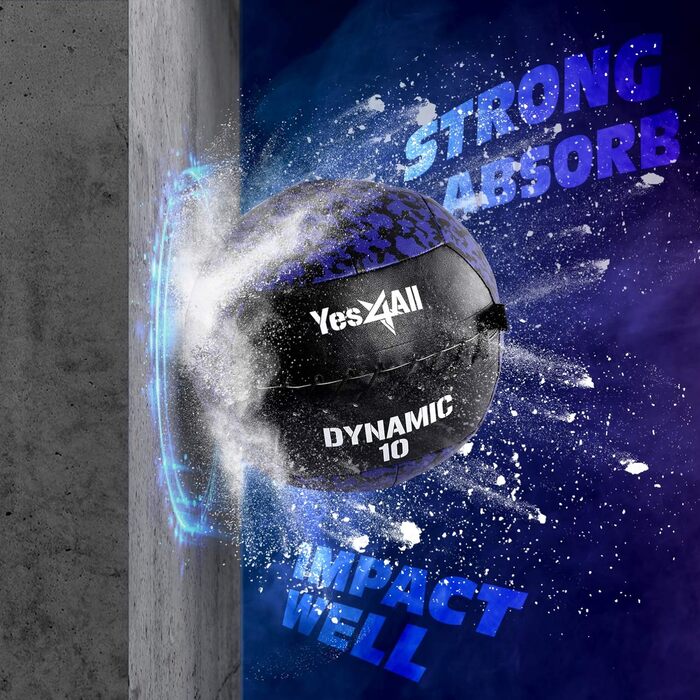 Yes4All Валбол (Wall Ball) з регульованою вагою, 2.7-13.6 кг, армійський камуфляж