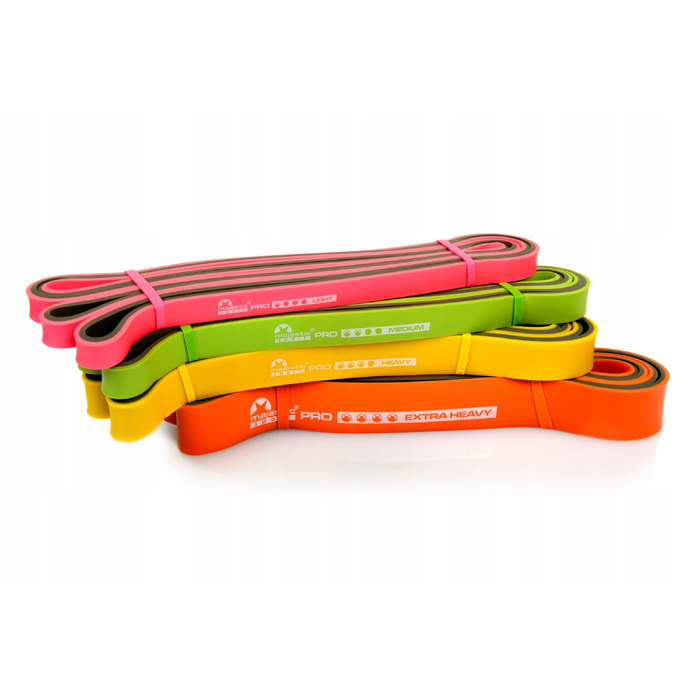 Набір фітнес-резинок MajesticSport BiColor, 4 шт.