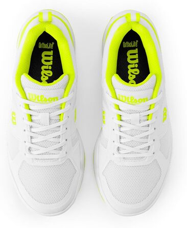 Жіночі кросівки для піклболу Wilson Pickle Pro (38 2/3 EU, білий, безпечний жовтий)