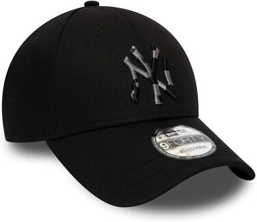 Кепка New Era New York Yankees 9forty Adjustable Camo Infill, розмір універсальний, чорний