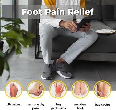 Кросівки для бігу та ходьби FitVille для чоловіків (широкі) - спортивні кросівки, снікерси з клямкою, зручні для широкої стопи, ортопедичні, неслизькі, сірі (43 EU)