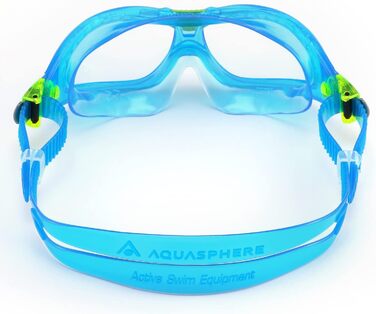 Дитяча плавальна маска Aqua Sphere Seal Kid 2 з прозорими лінзами, бірюзова
