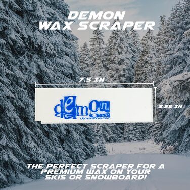 Набір для підготовки лиж та сноуборду DEMON UNITED з праскою, 0,5 кг воску – для 20+ обробок