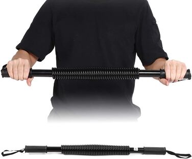 Тренажер для рук та грудей Arm Power, 80/100 кг, бігувальна гантель, розширювач для м'язів, фітнес-тренажер, чорний