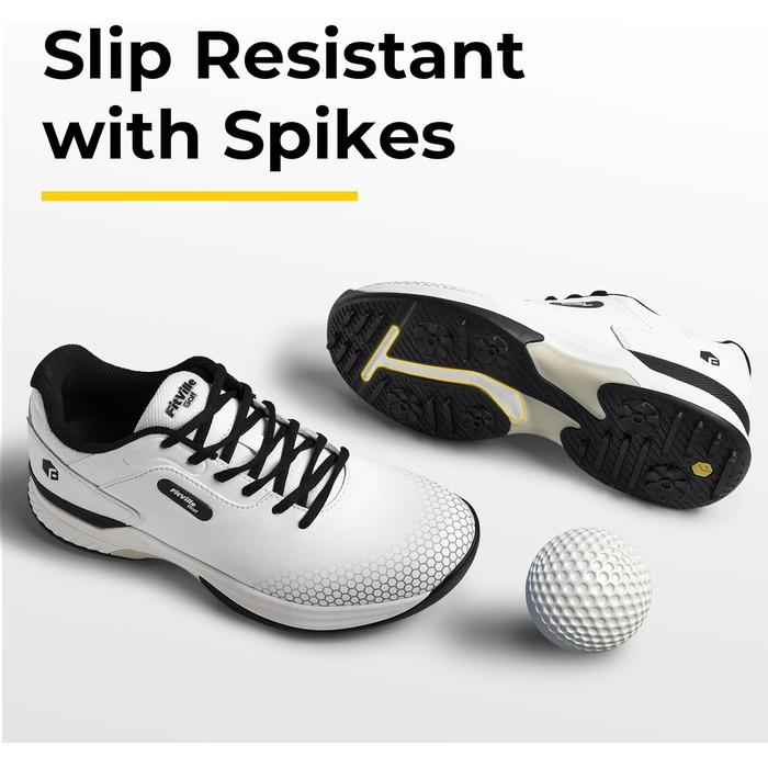 Гольф-взуття FitVille для чоловіків з широкою стопою, сірі та білі, розмір 40-49, X-широкі, дихаючі, на шнурівці