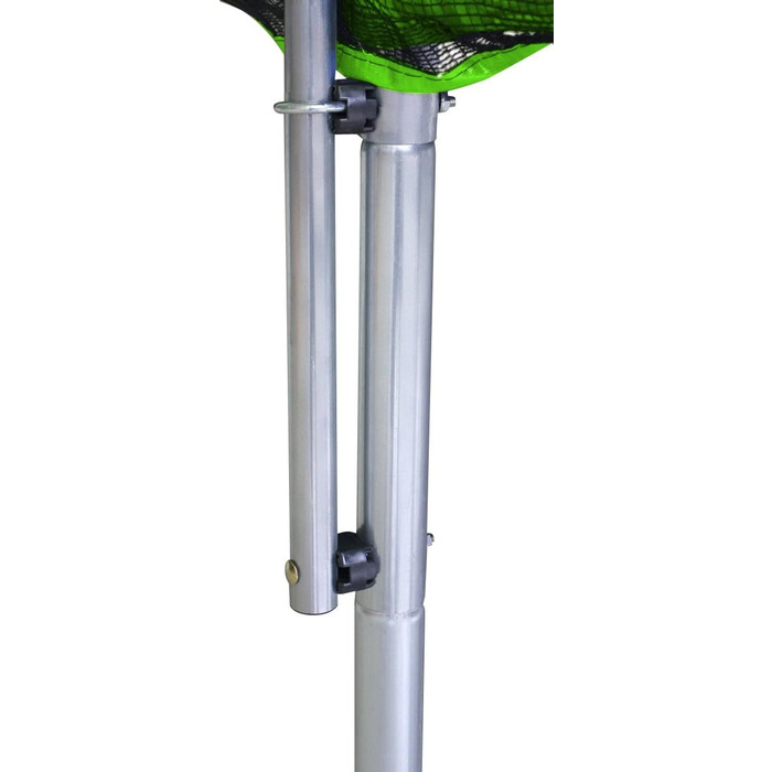 Трамплін для дітей SixBros. SixJump 1,85-4,60 м, повний комплект: сходи, сітка, захисний тунель, зелений