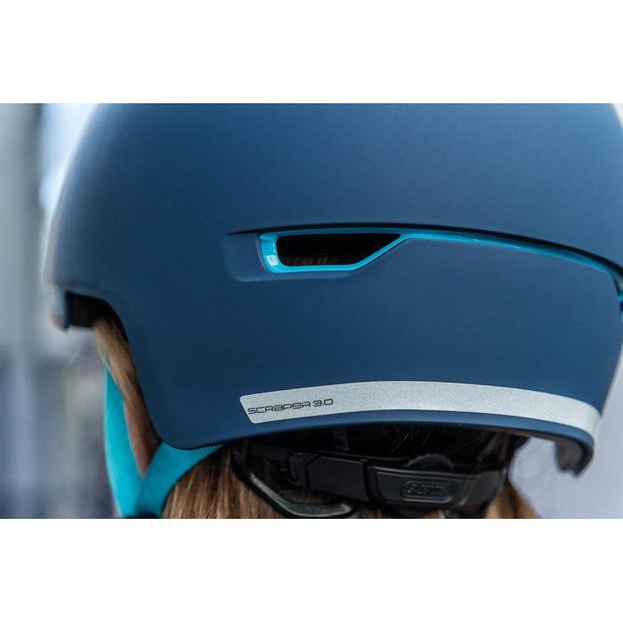 Велосипедний шолом ABUS Scraper 3.0, жорсткий корпус, чорний, розмір L (57-61 см)