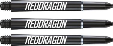 Дарти RED DRAGON Pegasus Tungsten 18/20г - Набір м'яких сталевих дротиків з чорними стеблами та пір'ями