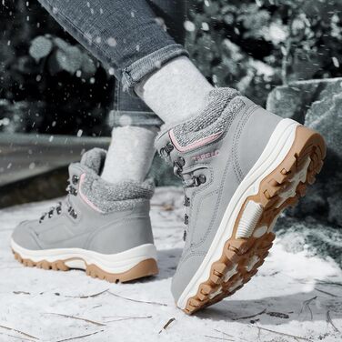 Зимові черевики жіночі TARELO, антиковзання, розмір 36-41, сірий