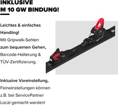 Лижі ATOMIC REDSTER SC для жінок та чоловіків. Високоякісні лижі з технологією TI Stabilizer для чутливого контролю та Densolite Core для оптимальної амортизації. Колір: білий/чорний, довжина 140 см.