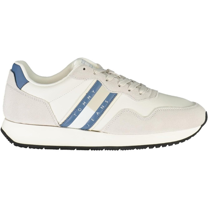 Чоловічі кросівки Tommy Hilfiger - білі спортивні (45 EU, Grey Stratus Grey)