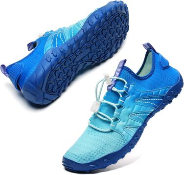 Чоботи для плавання WateLves: чоловічі та жіночі, для пляжу, басейну, серфінгу, 41 EU, світло-блакитні