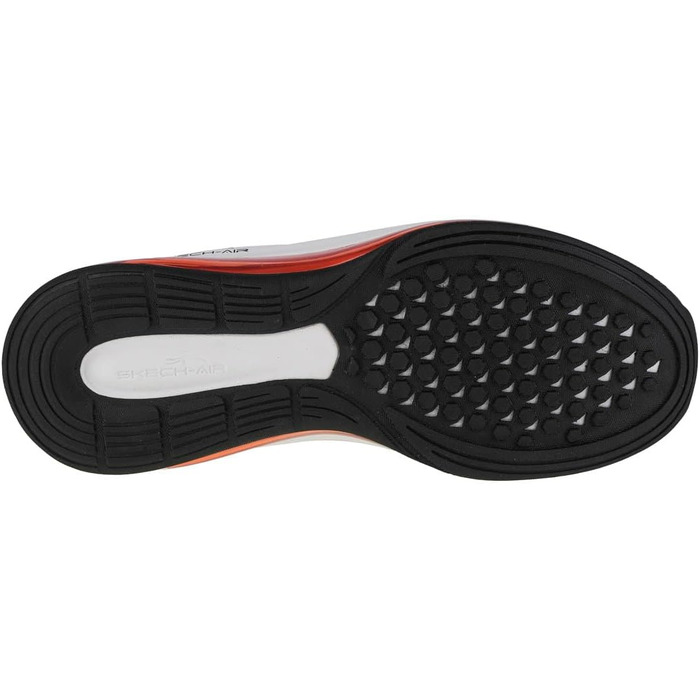 Чоловічі кросівки Skechers 44 EU, чорні з червоною вставкою, сітка та синтетика