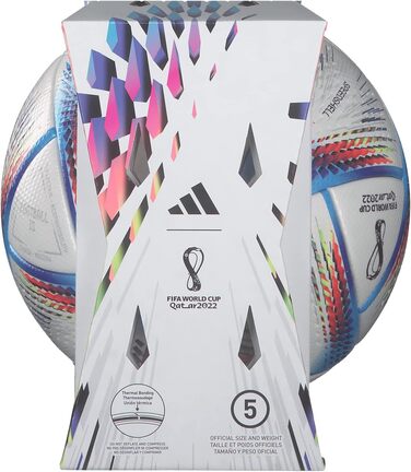 Футбольний м'яч Adidas RIHLA PRO H57783, унісекс, білий, для рекреаційної гри