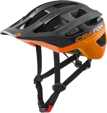 Велосипедний шолом Cratoni AllRace чорний/неоново-оранжевий матовий MTB