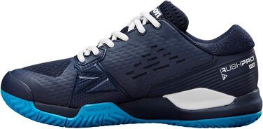 Тенісне взуття Wilson Rush Pro Ace для дітей (38 EU, Navy Blazer White Atomic Blue)