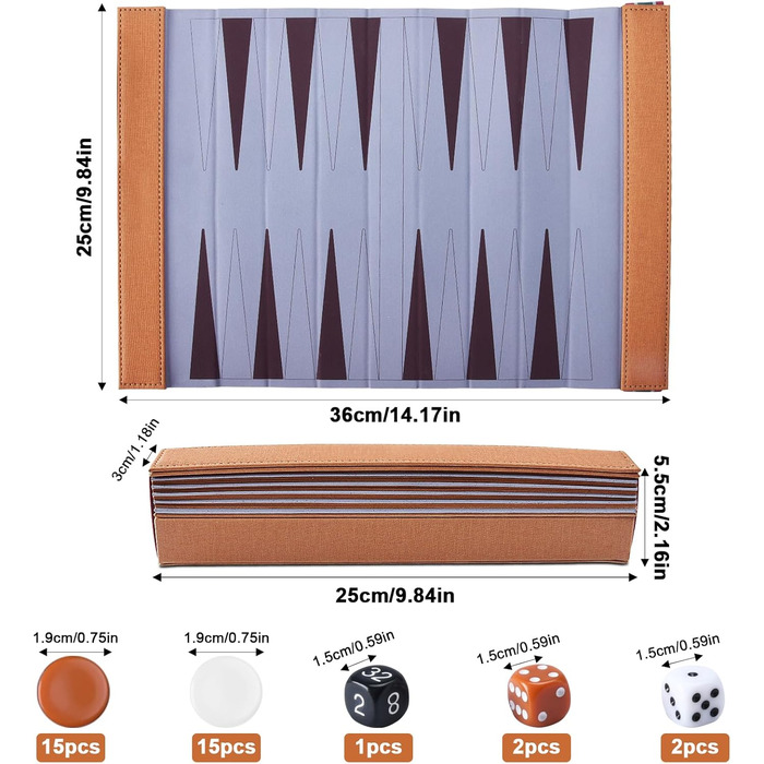Набір для гри в нарди 