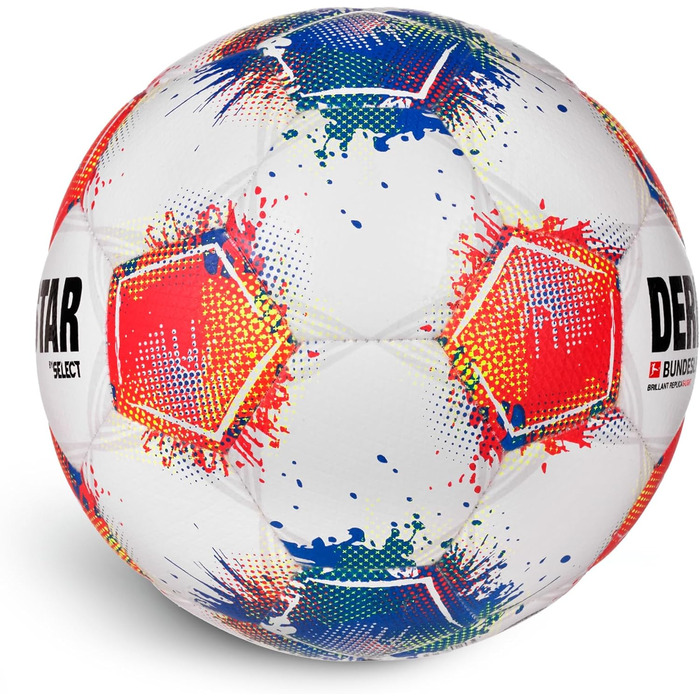 М'яч Derbystar Bundesliga Brillant Replica S-Light 4 - білий, синій, червоний