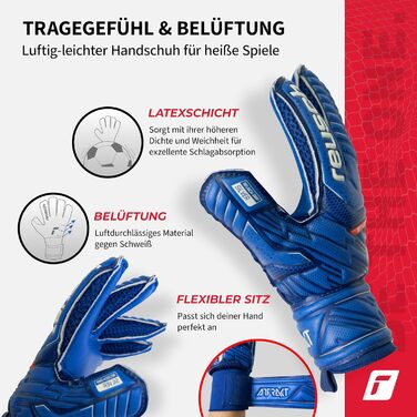 Воротарські рукавички Reusch Attrakt Silver Junior для дітей | Розміри 3-8 | Сріблястий латекс для ідеального зчеплення | Ергономічний дизайн для маленьких рук | Міцні для тренувань та гри