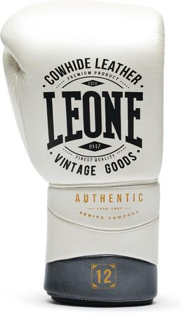 Боксерські рукавички Leone 1947 Authentic 2 Білі, 18 унцій - Професійні для тренувань та спарингів