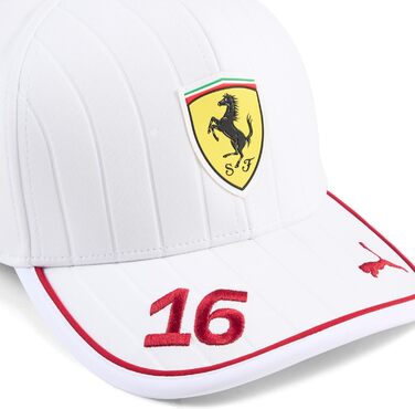 Кепка PUMA Scuderia Ferrari F1 2025 Charles Leclerc - універсальний розмір, білий