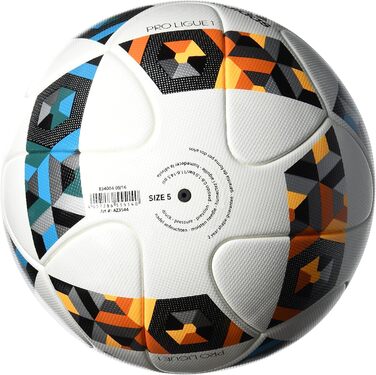 Офіційний футбольний м’яч adidas Pro Ligue 1, розмір 5, білий/синій/помаранчевий/чорний