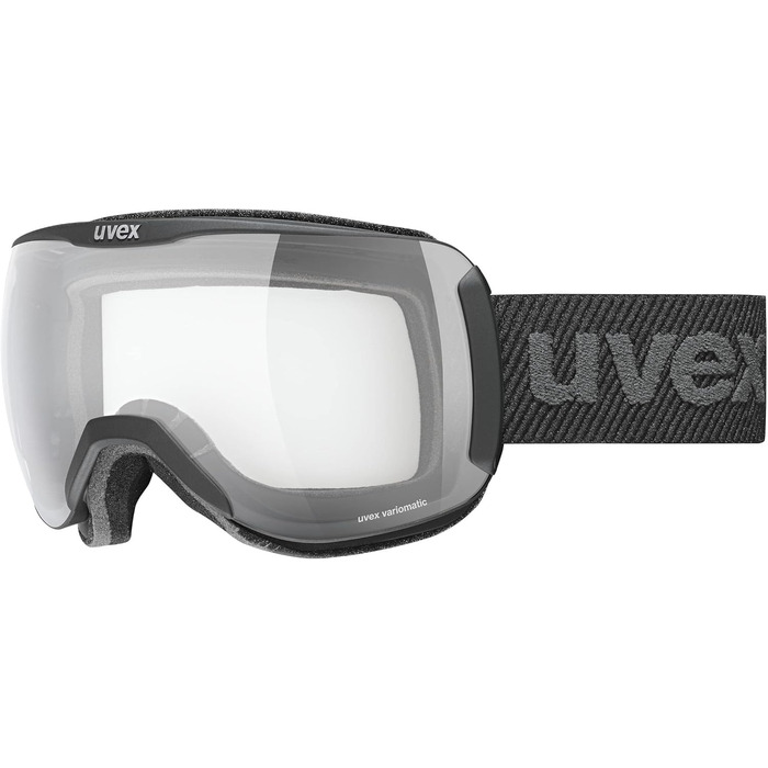 Гірськолижна маска Uvex Downhill 2100 Vp X, унісекс, чорна, фотохромна, поляризаційна, універсальний розмір
