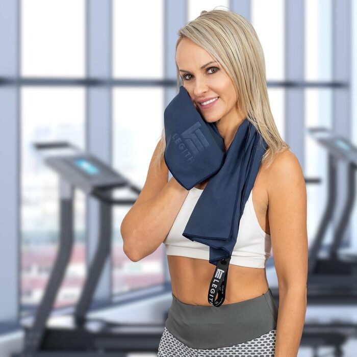 Набір мікрофібрових рушників LEGITH – швидковисихаючі та компактні для подорожей, пляжу, спорту та кемпінгу (3 розміри: 160x80 см, 120x60 см, 80x40 см) – економія місця