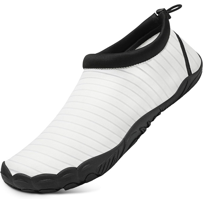 Чоловічі та жіночі аквашузи Mishansha для плавання та відпочинку на пляжі, чорні (46 EU, білі)