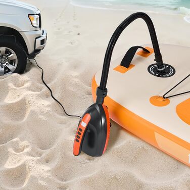 Електрична SUP-насос VEVOR з USB-виходом, 2-ступеневий насос для надувних SUP-дошок, наметів з автоматичним вимкненням та LED-підсвіткою (20 PSI)