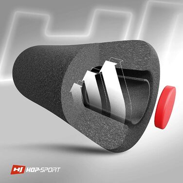 Складана тренувальна лава Hop-Sport HS-1030 з фіксацією ніг, регульована для жиму лежачи та пресу, 18 кг