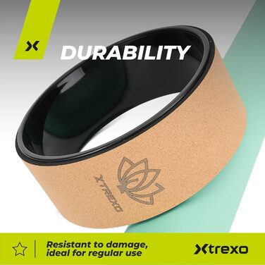 Йога-кілочок XTREXO Naturkork 32 см - коричневий, з екологічного корку, з пінополіуретаном, для розтяжки