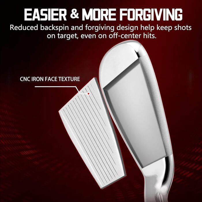 Повний комплект гольф-клубов PGM для чоловіків, 12 штук: 3 дерев'яні клюки (#1, 3, 5), 1 гібридний клюк (#4H), 6 залізо (#5, 6, 7, 8, 9, PW), 1 пісочний клюк (55°), 1 паттер – сумка для гольфу, подарунок для гольфістів, графіт