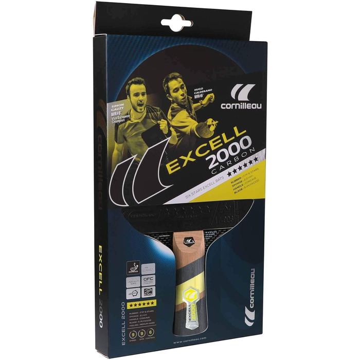 Ракетка для настільного тенісу Cornilleau Excell 2000, унісекс, універсальний розмір