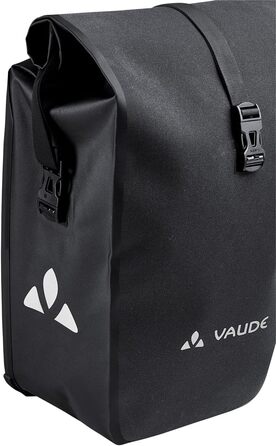 Велосипедна сумка VAUDE Aqua Back Supreme 24 л, водонепроникна, на багажник, задня, міцна та екологічна, чорна, зроблено в Німеччині
