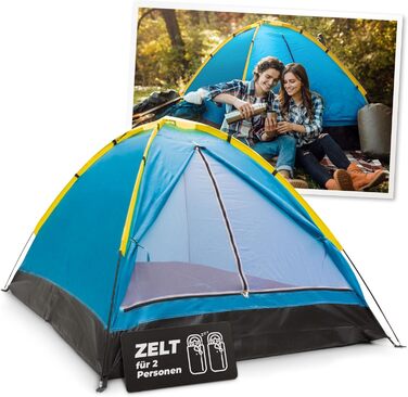 Намет STREND PRO для кемпінгу на 2 особи, 175x130x100 см – намет-кивок, купольний намет, легкий для фестивалів, саду, відпочинку на природі