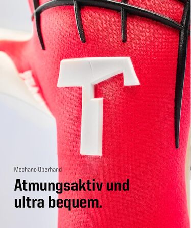 Воротарські рукавиці T1TAN Profi Beast 3.0 Red - захист пальців, розміри 6-11, для дорослих та підлітків