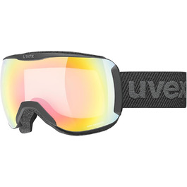 Гірськолижна маска uvex downhill 2100 V для жінок і чоловіків, фотохромна, антифог, універсальний розмір, чорна