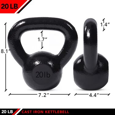 Гиря чавунна JFIT 2,3–27,2 кг для функціонального тренування, силових та балистичних вправ