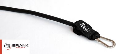 Резистентні гумки для фітнесу Widerstandsbänder - для нарощування м'язів, високоякісні матеріали, гумка для спорту, силові тренування, фітнес-гумка, безкоштовний посібник, чорний колір, 18.2 кг (1 шт.)